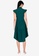 ZALORA BASICS green Frill Sleeve Tiered Dress 89211AA1514977GS_2