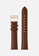 PLAIN SUPPLIES brown 18mm Stitched Leather Strap - Brown (Rose Gold Buckle) 7ACEAACCF172B3GS_1