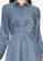 ZALORA WORK blue Pleated Detail Shirt Dress E9900AAAB6B6A4GS_7