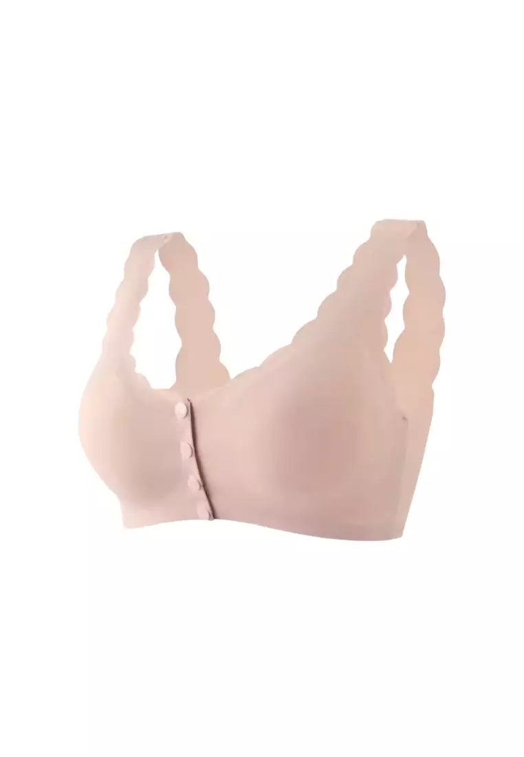 Premium Mikko Seamless Nursing Bra Paded Push Up Bra in Nude