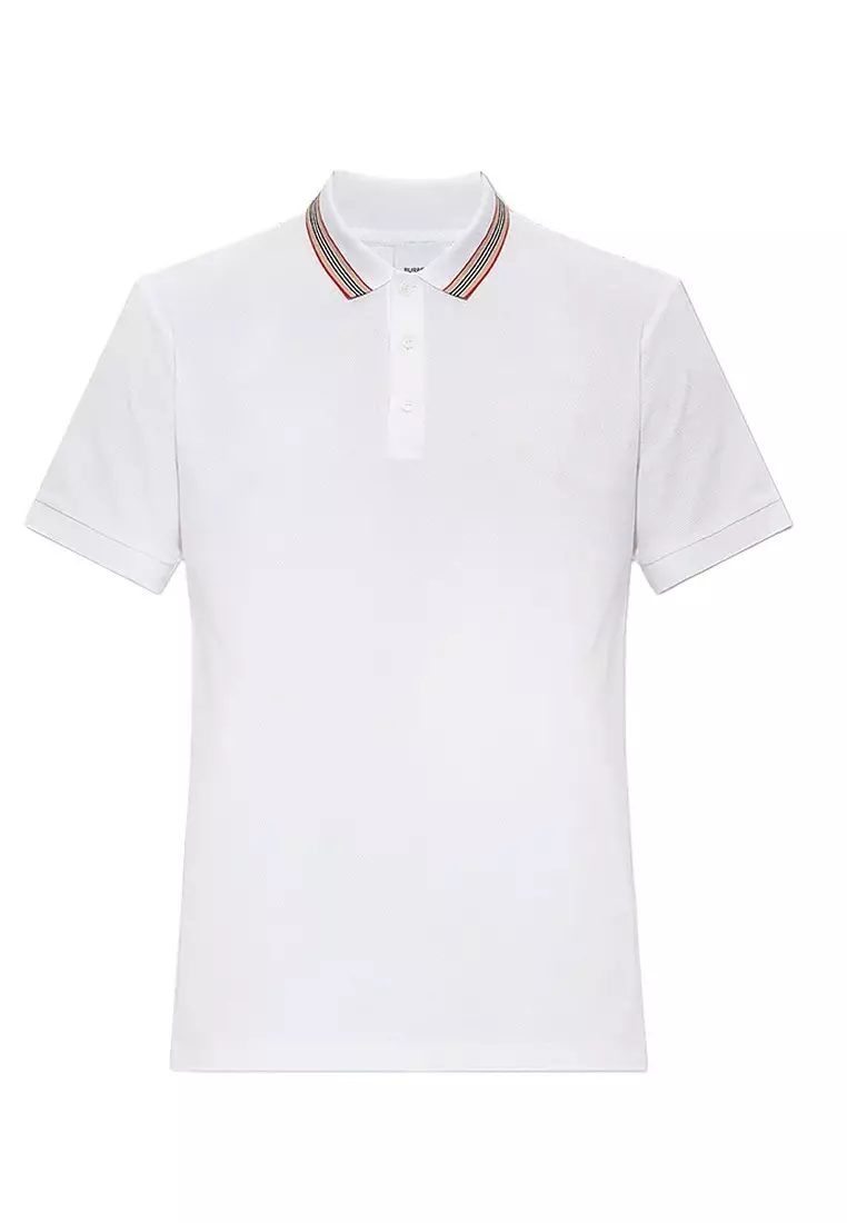 White polo burberry discount shirt