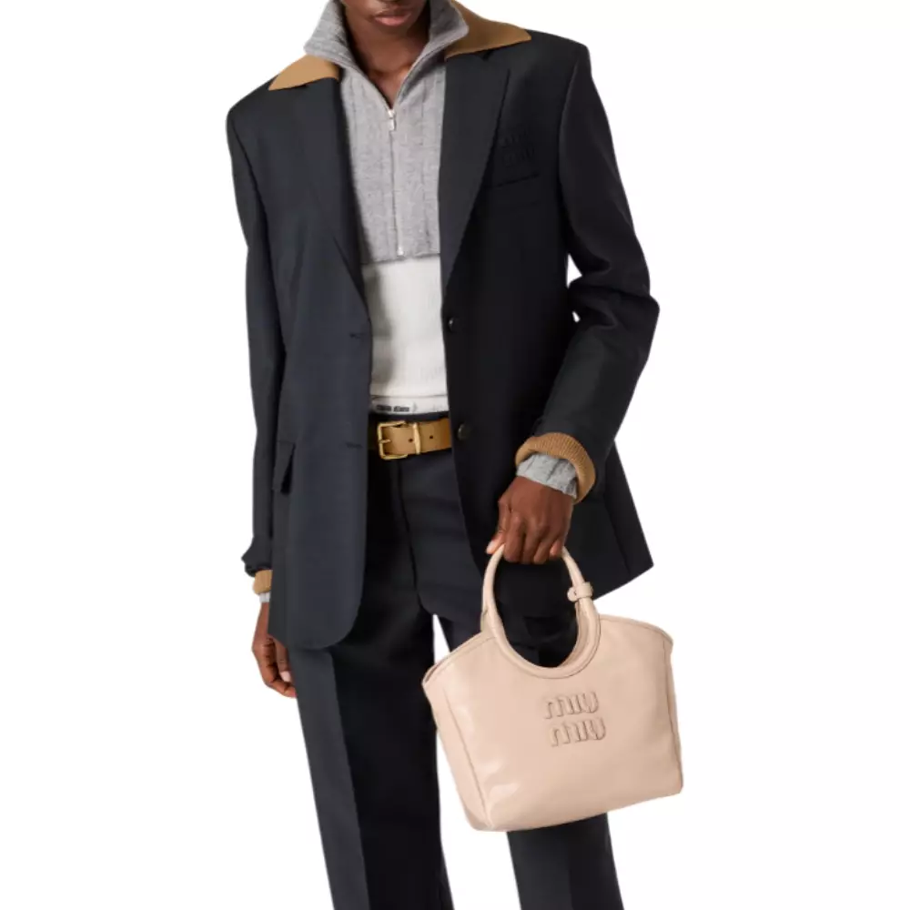 Ivy Classic Leather Bag Powder Pink