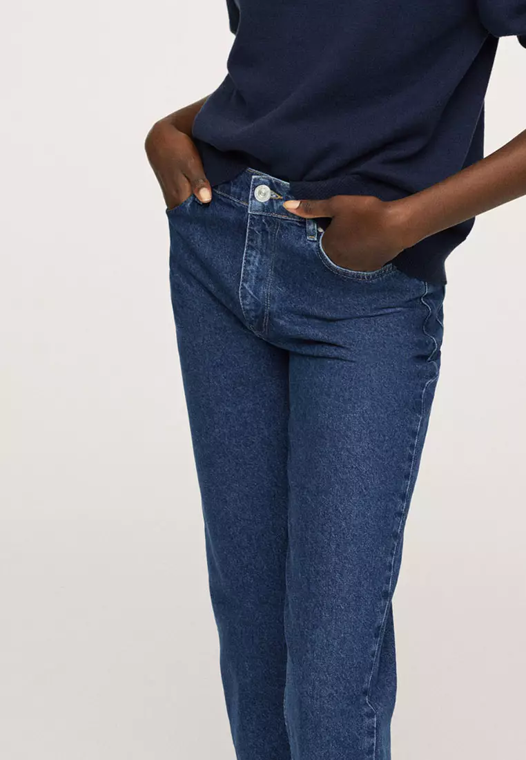 100% Cotton Mom-Fit Jeans