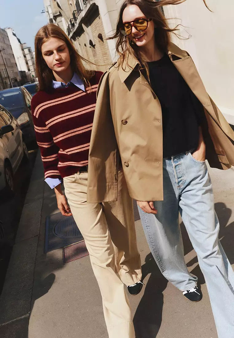 桶形褲腳牛仔褲