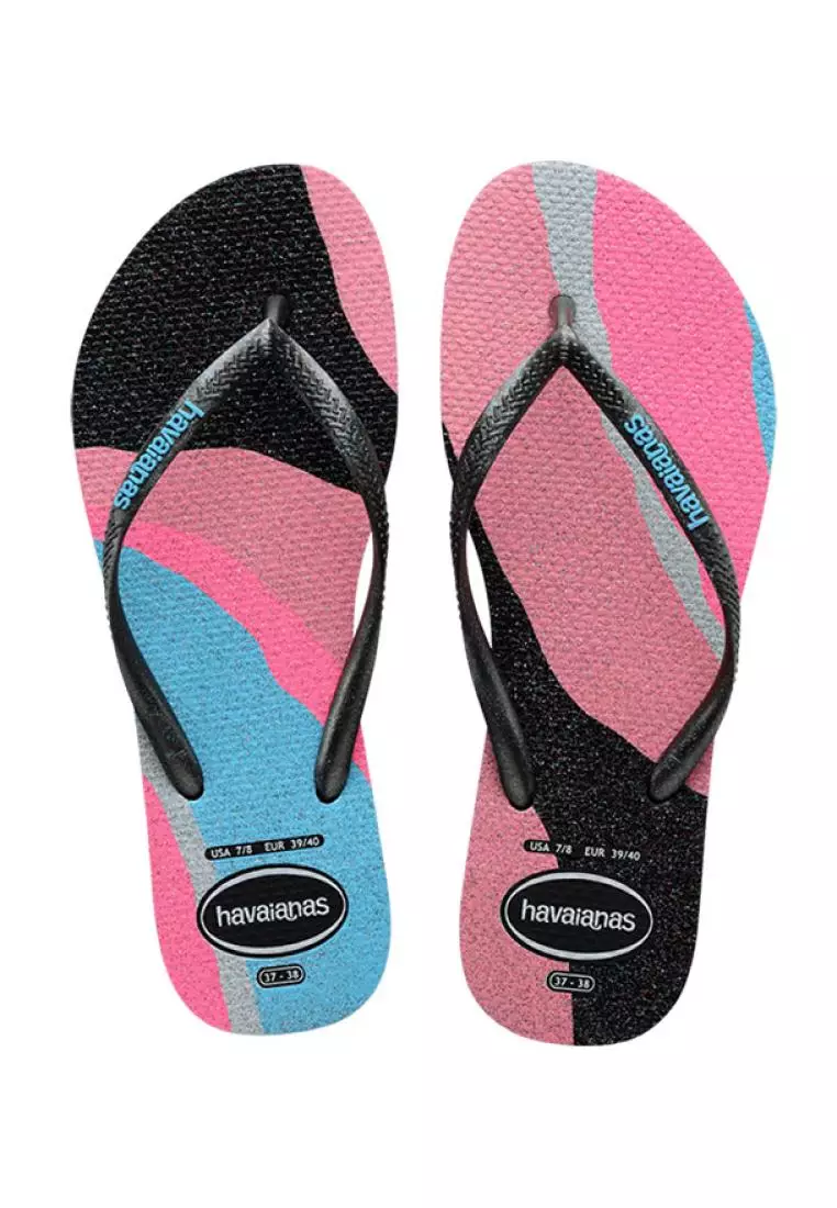 Discount on Havaianas  shoes - SKU: Kids Slim Palette Glow Flip Flops