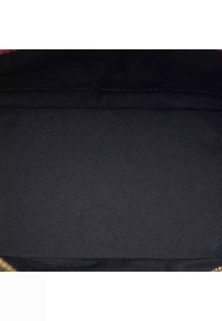 Pre-Loved Burberry Small Haymarket Check Nylon Orchard Bowling Bag