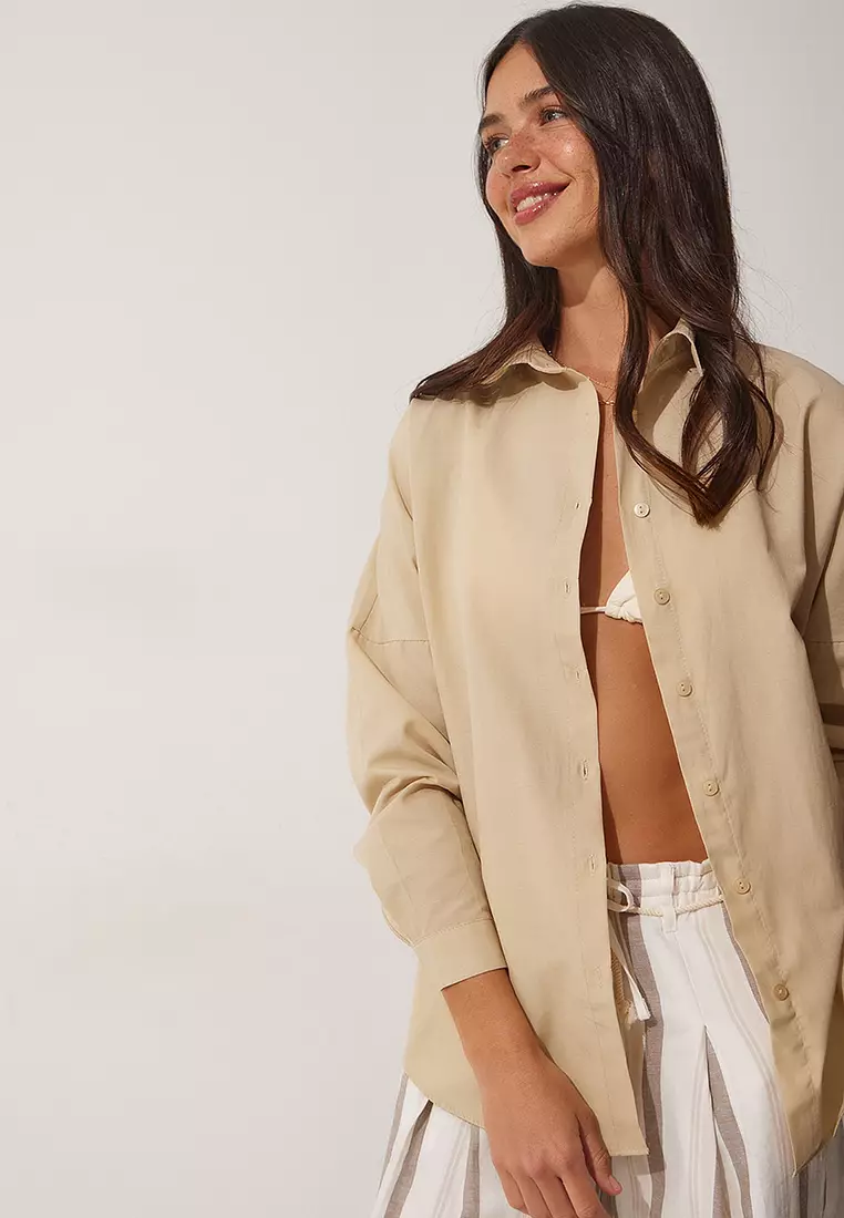 Oversize Long Basic Shirt