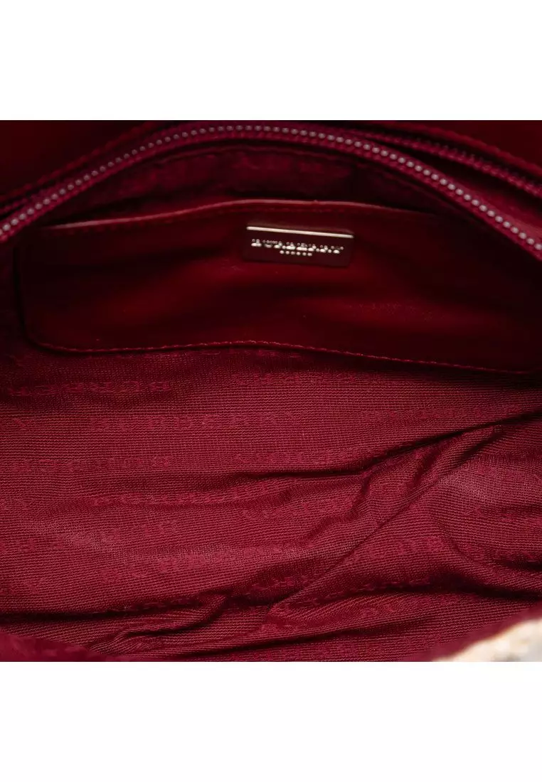 Pre-Loved Burberry Mega Check Wool Shoulder Bag