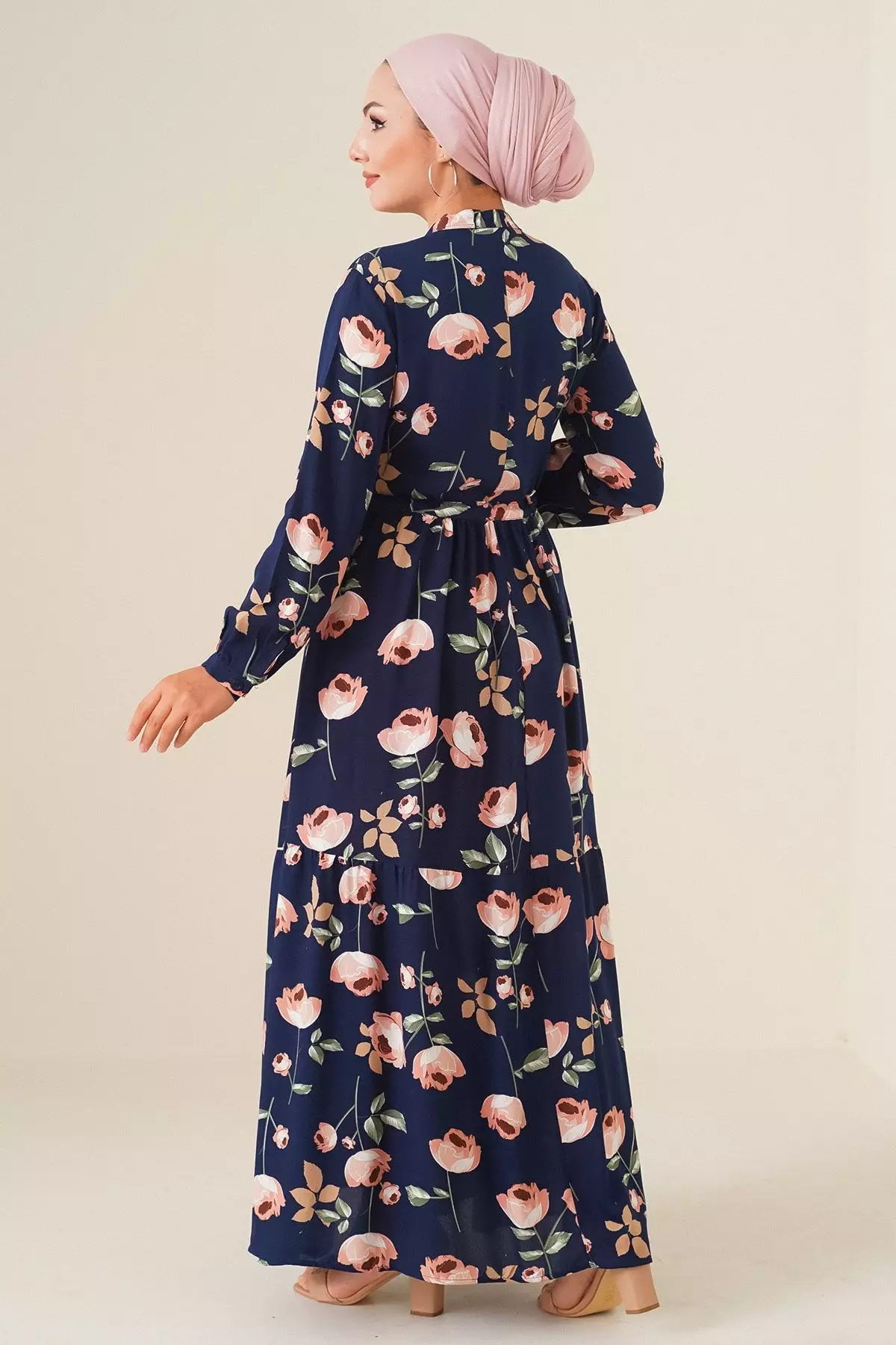 Modest Viscose Maxi Shirt Dress