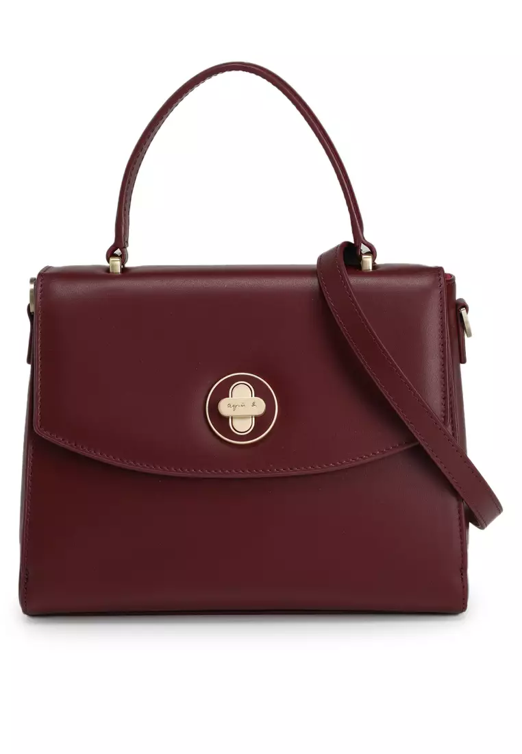 バッグ Agnes b. real leather design hand bag agnès b. Leather Top-Handle Bag 2025 | Buy agnès b. Online