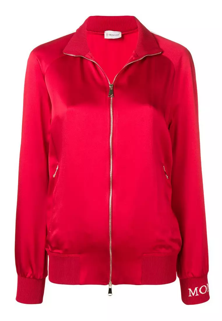 Moncler red hotsell bomber jacket