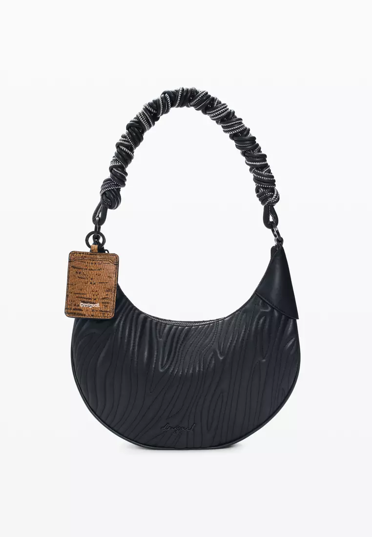 Medium oval embossed bag