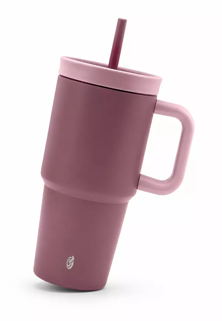 40oz Insulated Mug Tumbler Double Wall BPA Free Horizon Vacuum Flask - Rose Clay