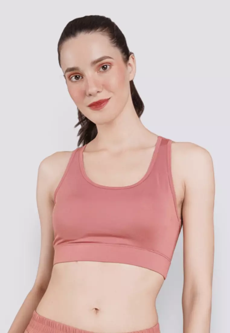 Buy Danskin Mighty Move Racerback Sports Bra with Removable Pads