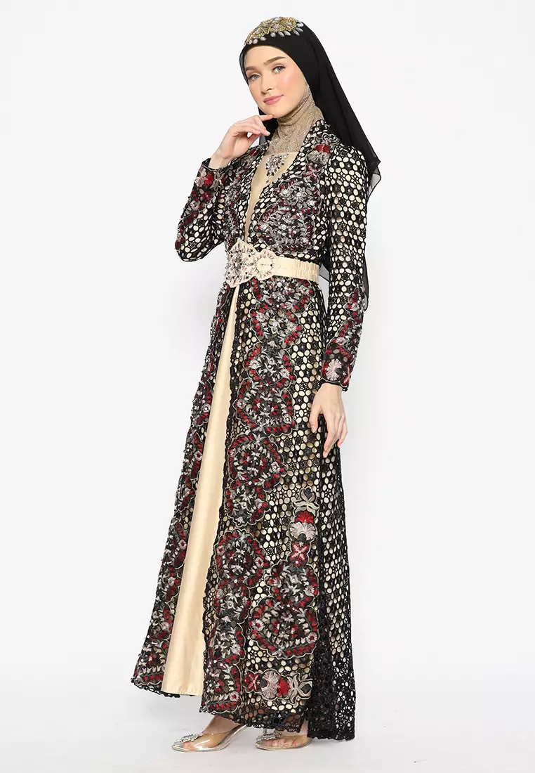 Bibiq Gamis Brokat Satin