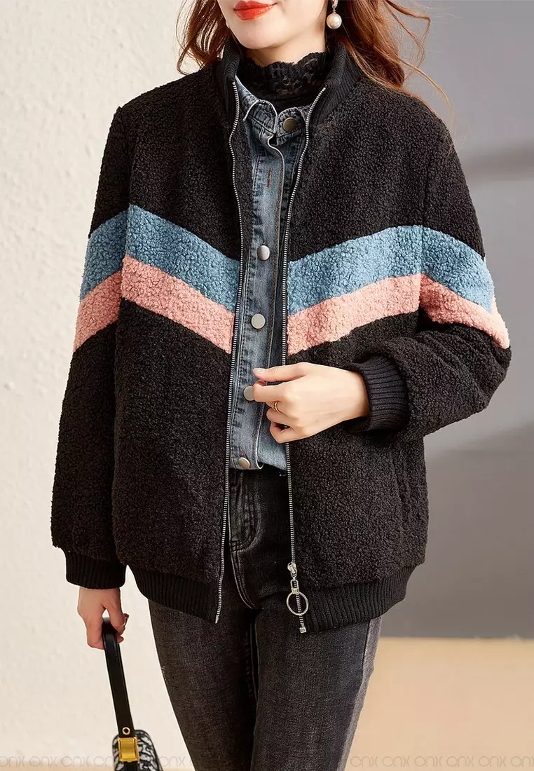 Urban outfitters sales chevron teddy coat