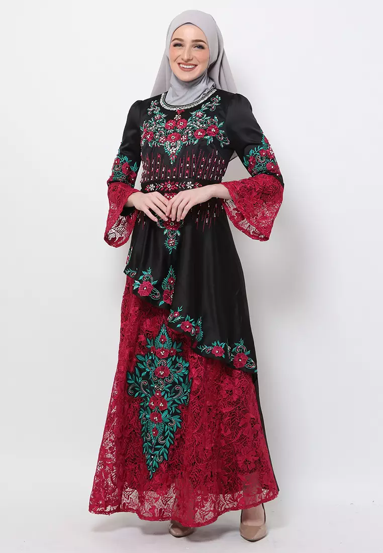 Bibiq Gamis Brokat Satin
