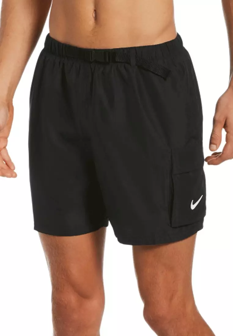 Men's belted swim trunks store