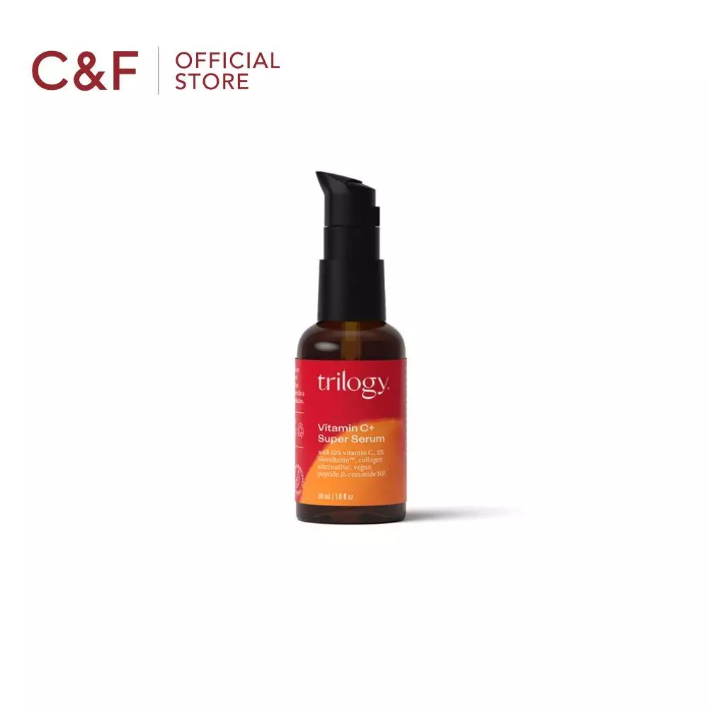 Trilogy Vitamin C+ Super Serum 30 ml - Serum Wajah Mencerahkan & Mengurangi Tanda Penuaan Dini