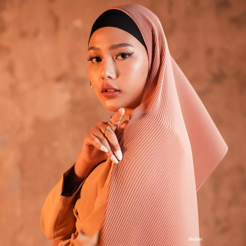 AURA Active Hijab Pashmina Plisket Shawl