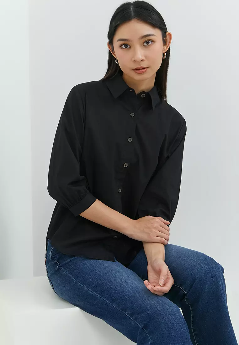 Elvira Black Shirt (G.1407)