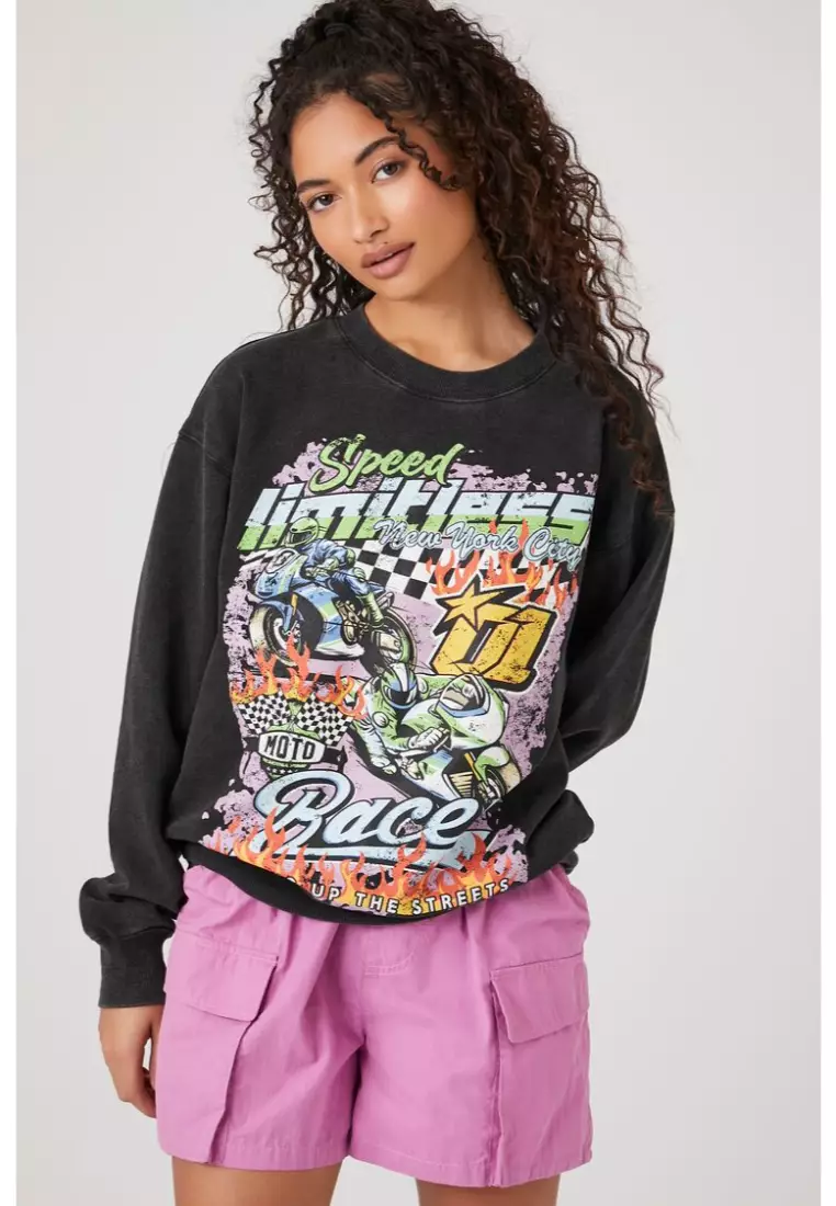 Moto Racer Graphic Pullover