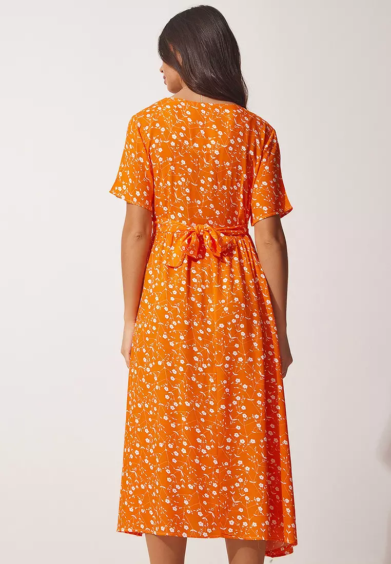 Floral Summer Dress with Buttons