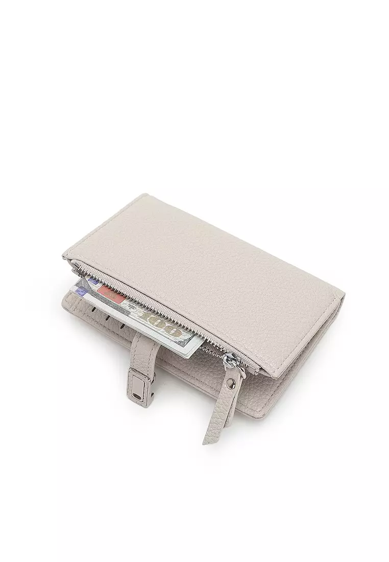 Women's Short Wallet / Purse - Beige