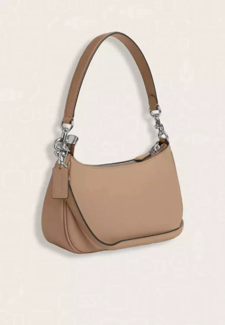 Coach Teri Shoulder Bag Silver Taupe