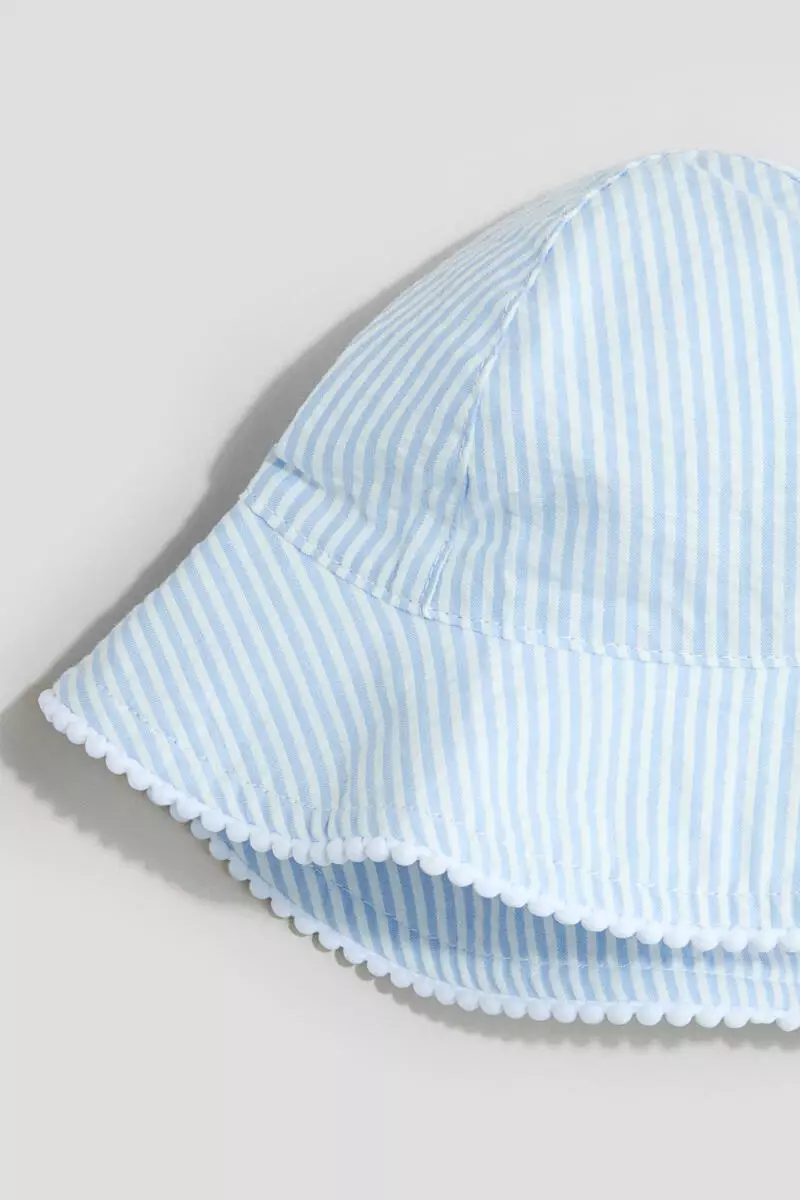 Patterned cotton sun hat