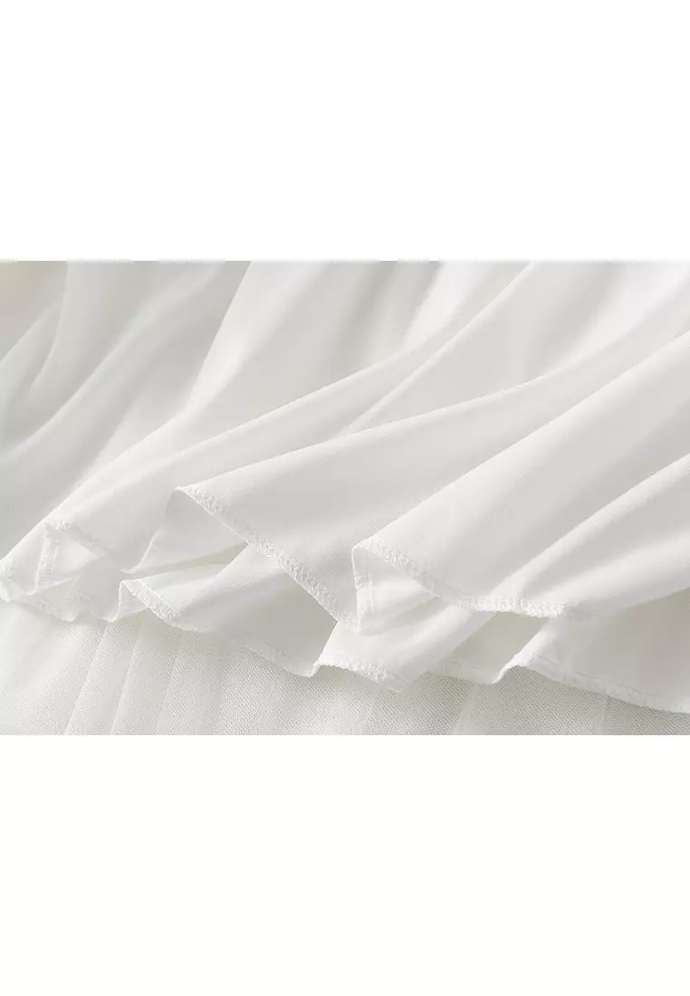 Spring/Summer Mesh Tiered Skirt AF-D1865