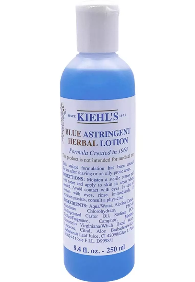 Kiehl's blue shop astringent herbal lotion