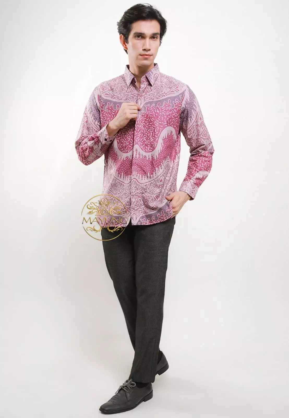 Drestadurma Kemeja Batik Pria Premium Slimfit Modern Lengan Panjang