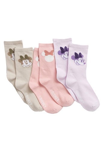 GAP multi Disney Minnie Mouse Crew Socks 3-Pack 6954CKACDF284AGS_1