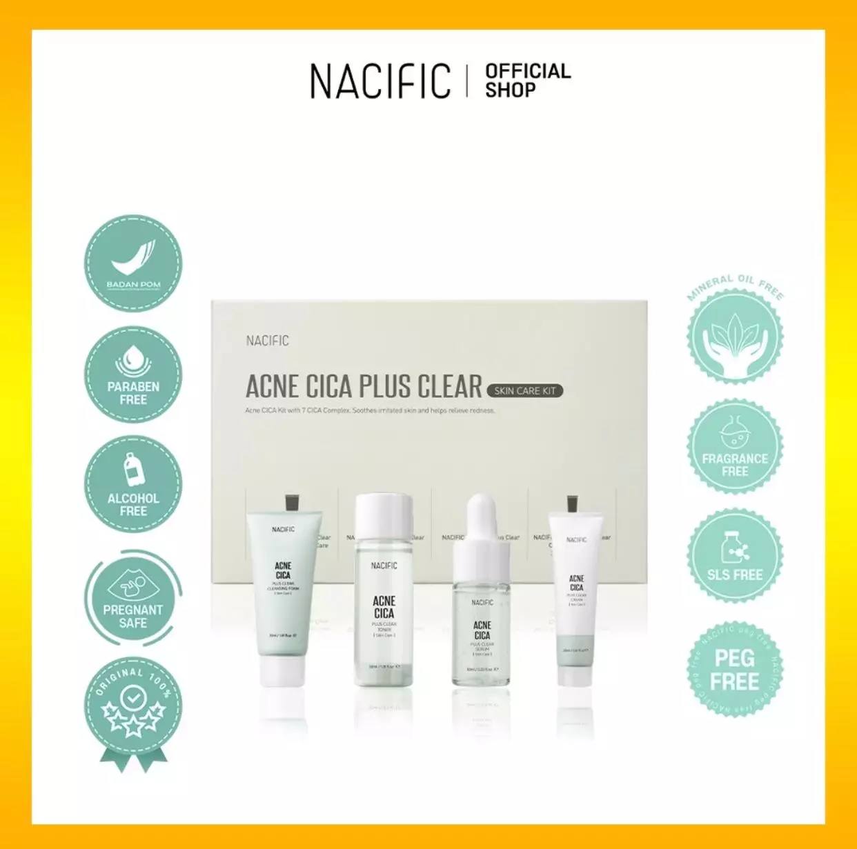 Nacific Acne Cica Plus Clear KIT Skincare Renew