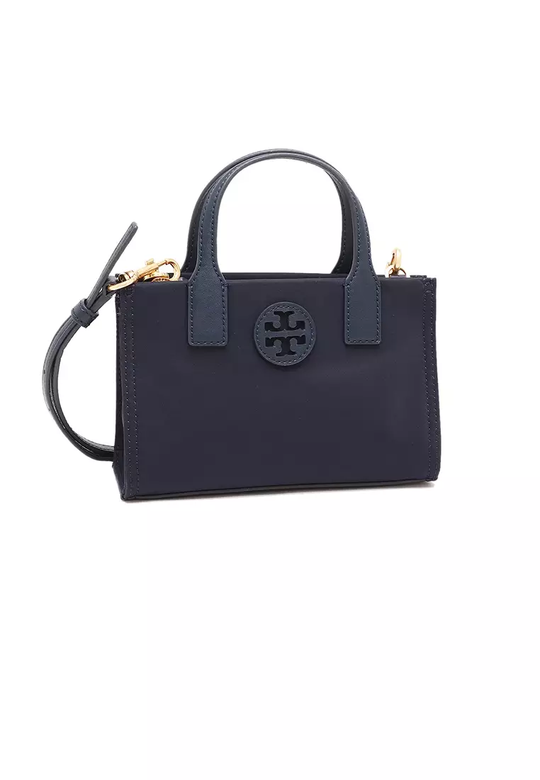 TORY BURCH Tory Burch Ella Mini Tote Navy 146437 2024 Buy TORY