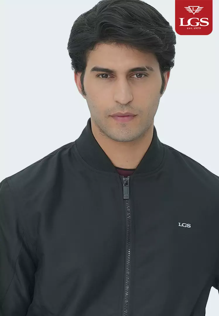 LGS - Jaket Bomber - Parasut - Waterproof - Hitam - CJK.558.207.001.C