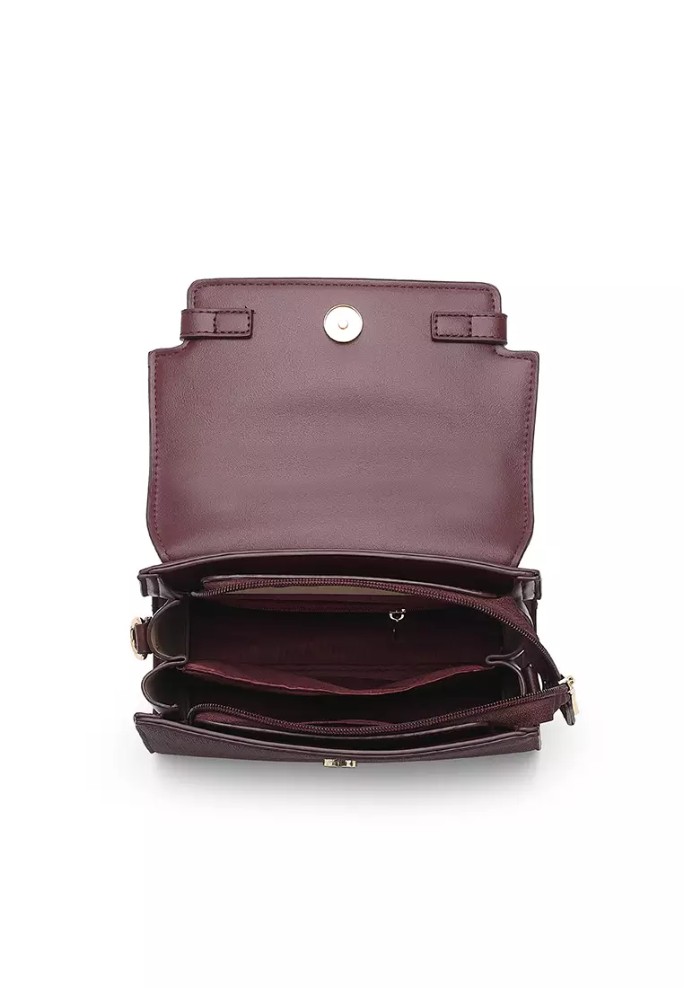 Women's Top Handle Bag / Sling Bag / Crossbody Bag / Shoulder Bag - Maroon