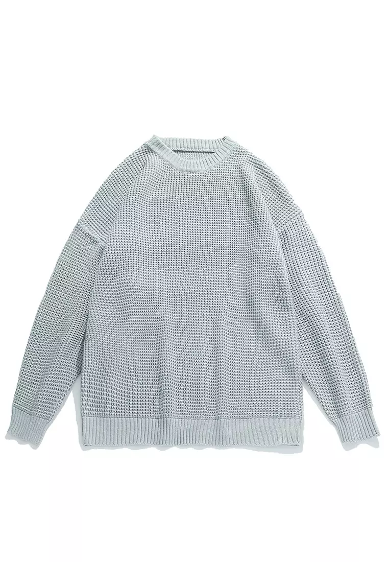 Waffle on sale knit sweater