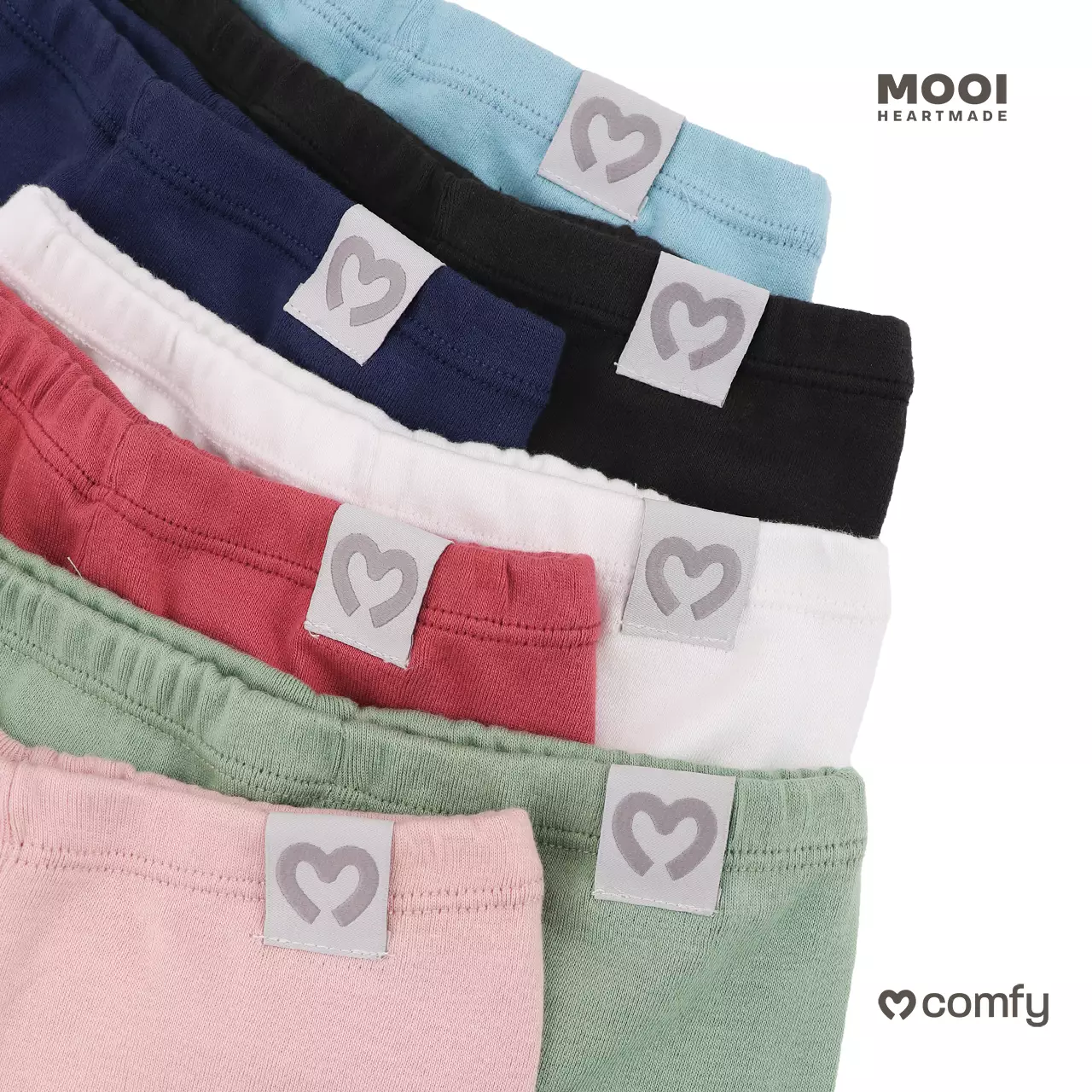 Mooi Legging Anak Polos Baby Legging Comfy Basic Legging - White
