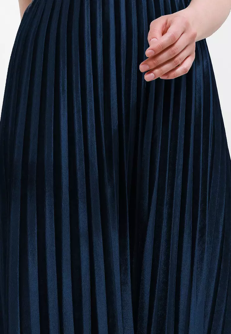 Pleated Skirt Velvet