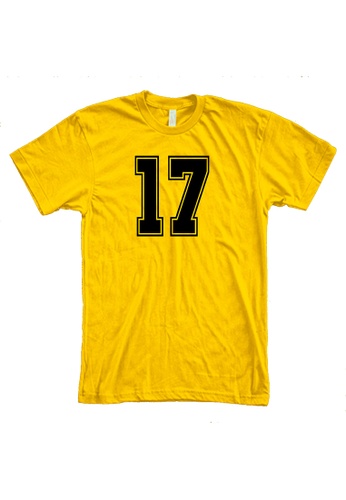 MRL Prints yellow Number Shirt 17 T-Shirt Customized Jersey 7D585AAC6495C3GS_1