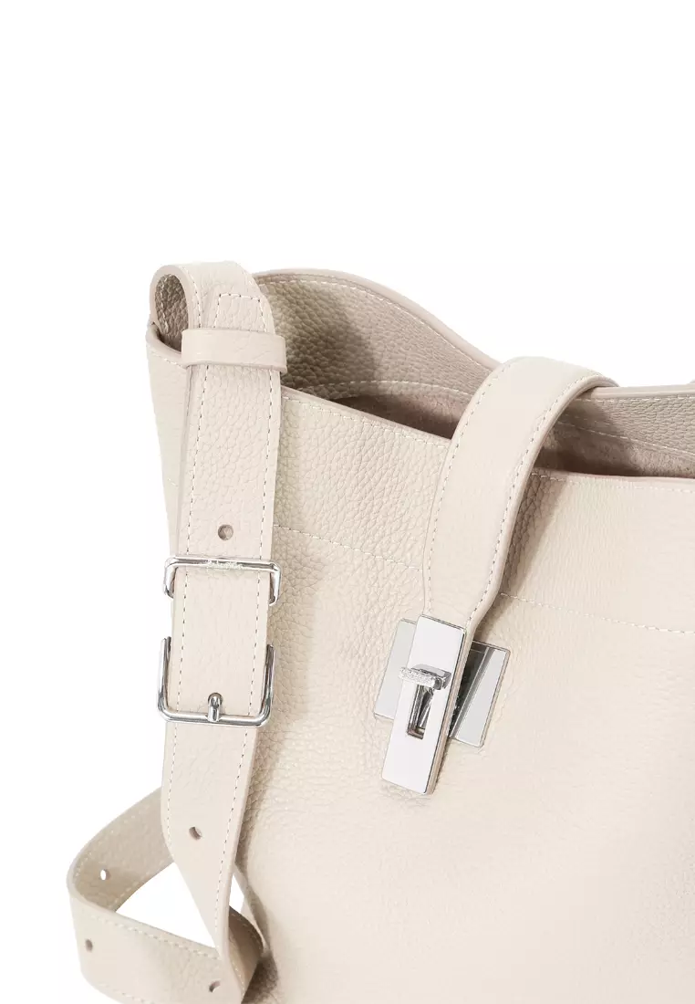 ZANA Small Shoulder Bag - Cream Beige