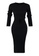 Trendyol black Lace Detailed Knitwear Dress F160DAA7B323A7GS_6
