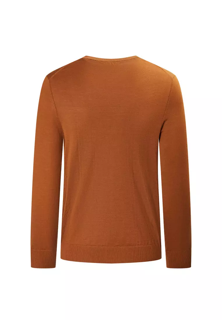 外搭V領精細純羊毛冷衫