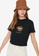Trendyol black Black Printed Crop Knitted T-Shirt 0C383AA0856689GS_1