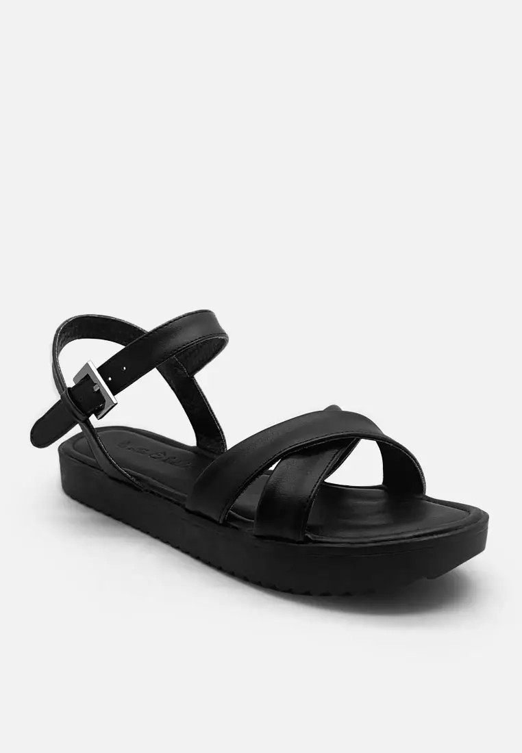 Chloe Double Strap Sandal Platform Wanita