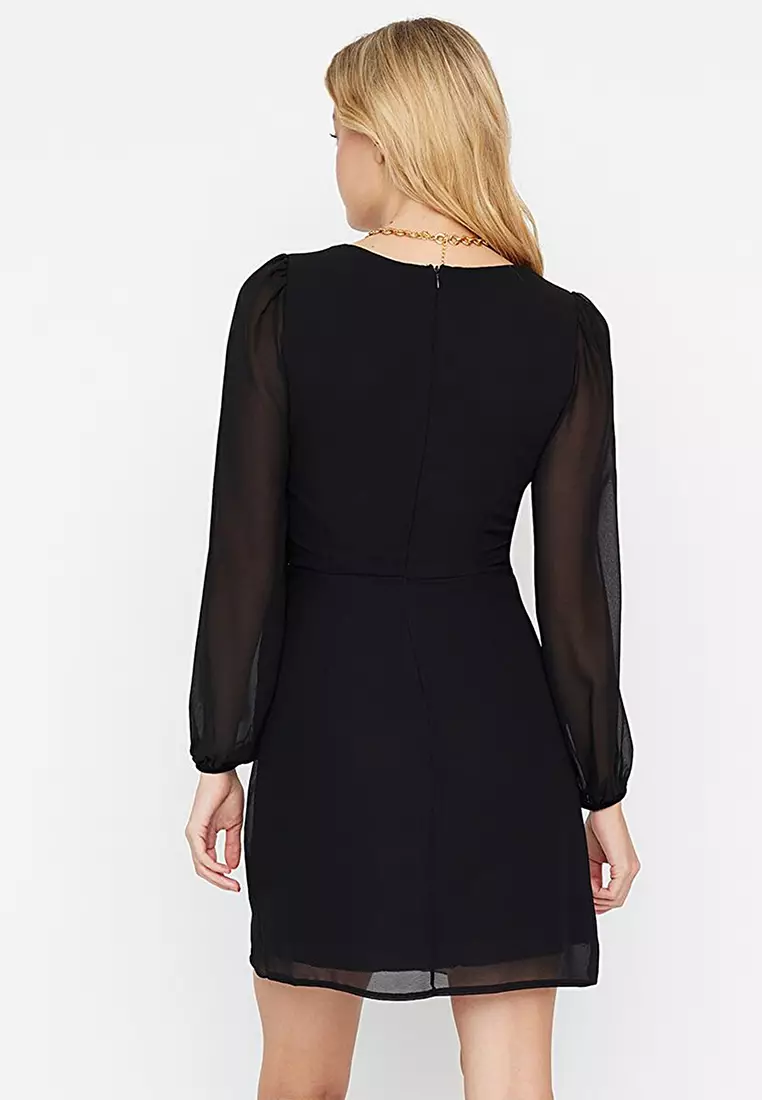 Buy Trendyol Black Dress Online | ZALORA Malaysia