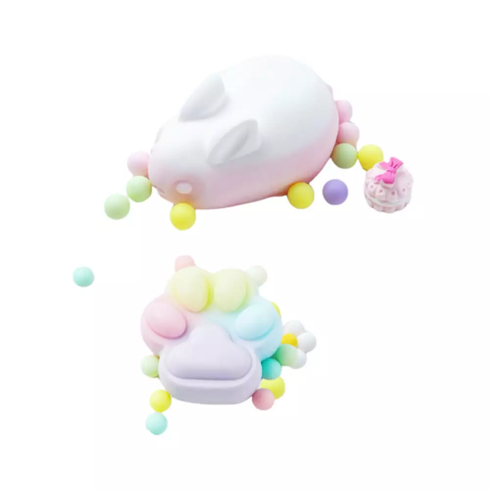 JANDOON SQUISHY LARGE RABBIT/CAT PAW/CUBE/COUL RANDOM