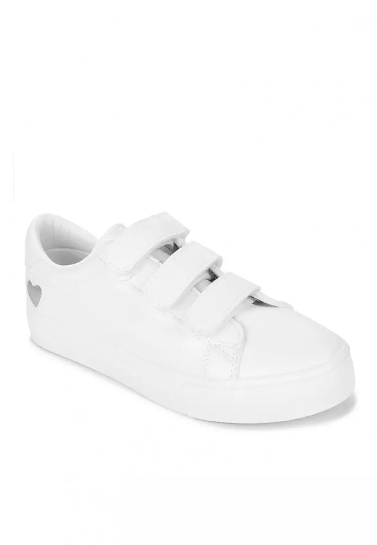 Discount on Appetite Shoes  shoes - SKU: Silver Heart Slip On Sneakers